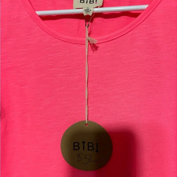 BiBi Pink Ruffle Sleeve Tee - Picture 3 of 3